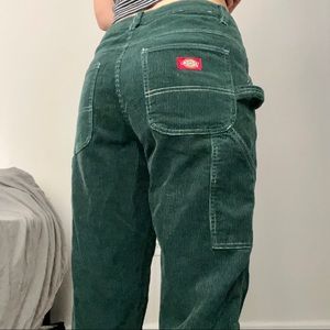 Dickies Forest Green Corduroy Carpenter Pants